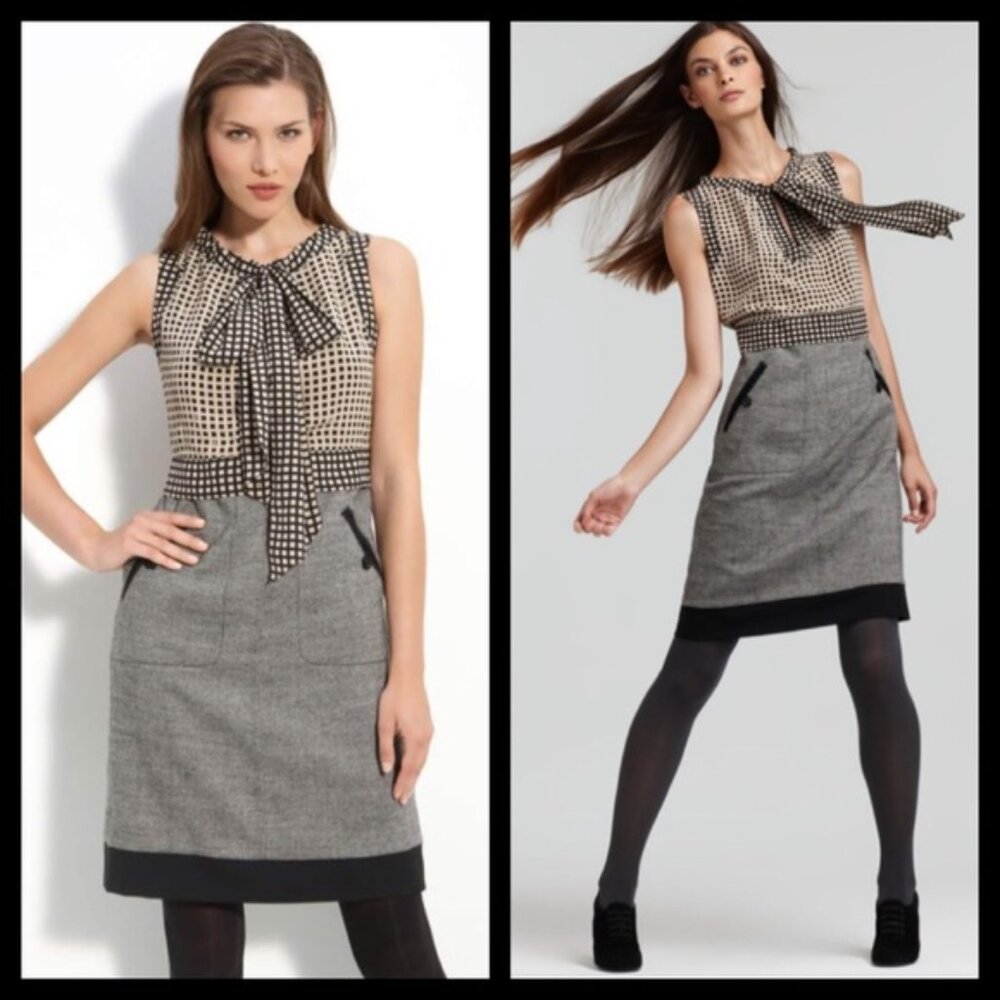 Tory Burch Roderick Mixed Media Combo Sheath Dress 2